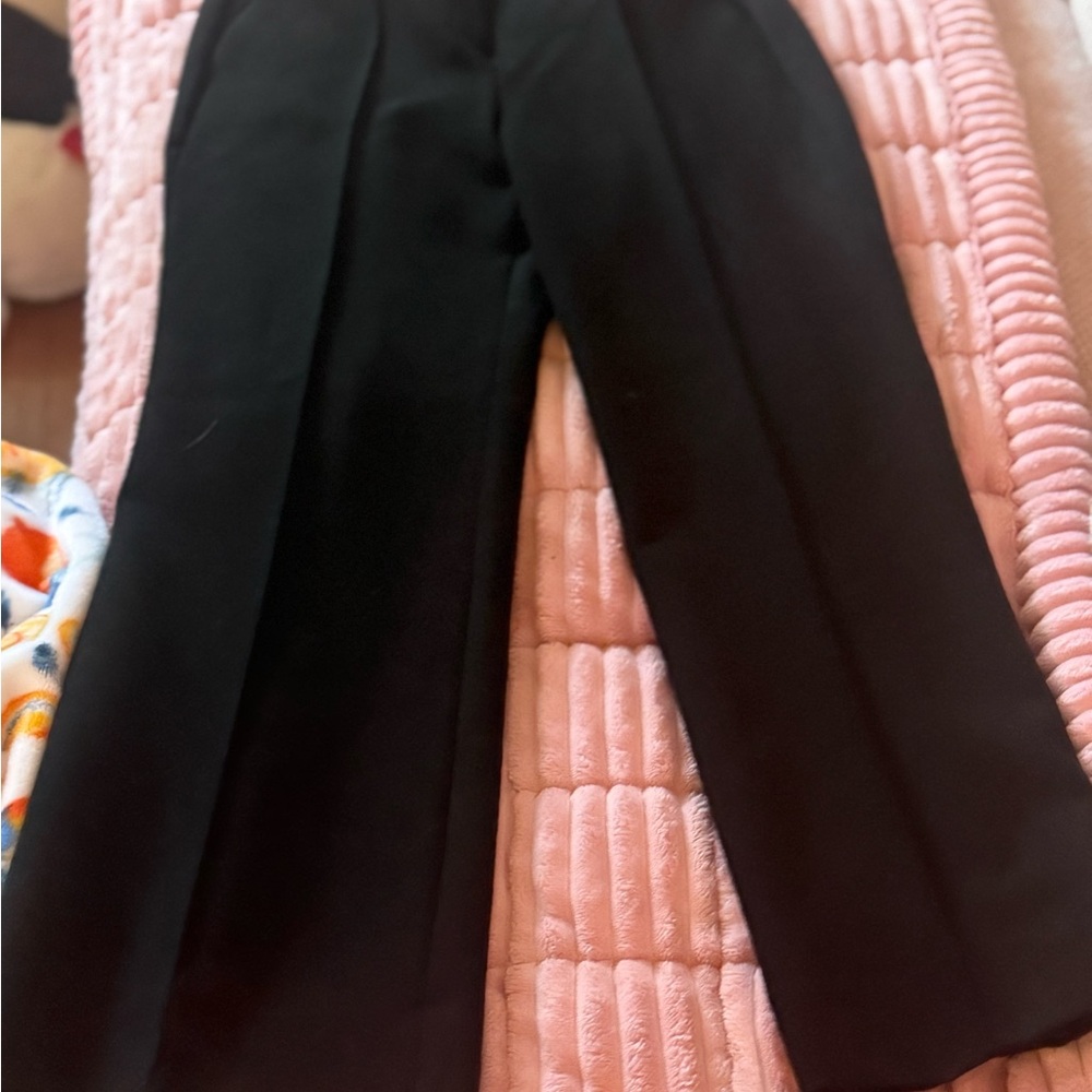 J. Crew  Black Dress Pants with Front Creases